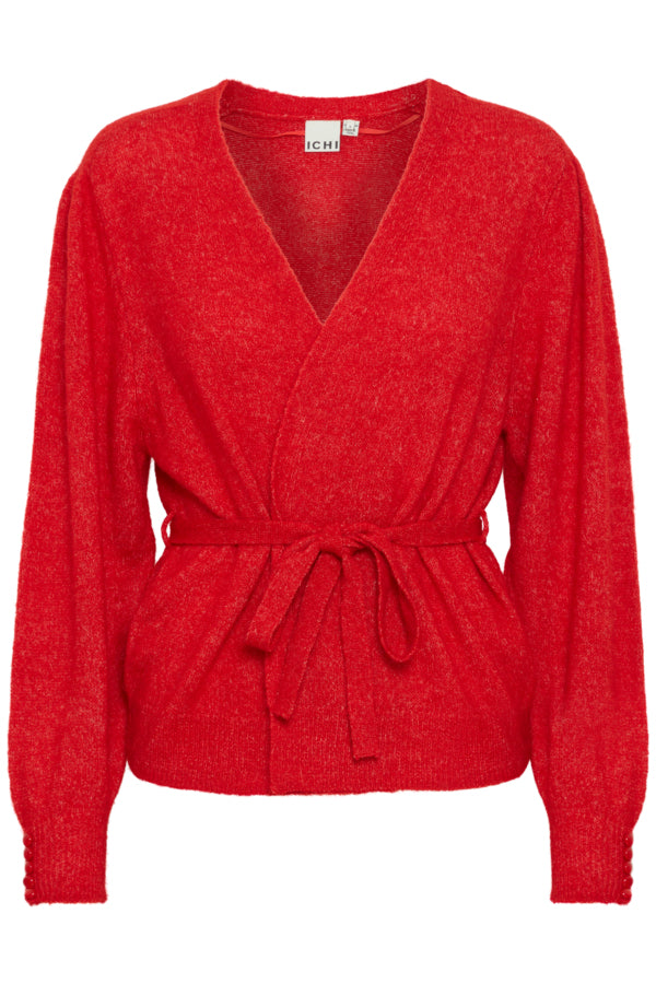 Cardigan cruzado rojo AMELIE