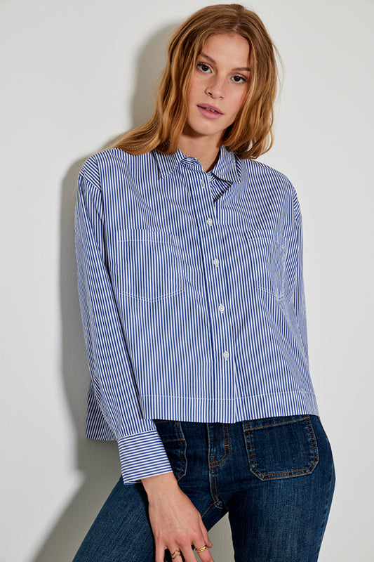 Camisa de rayas azules CLARISA