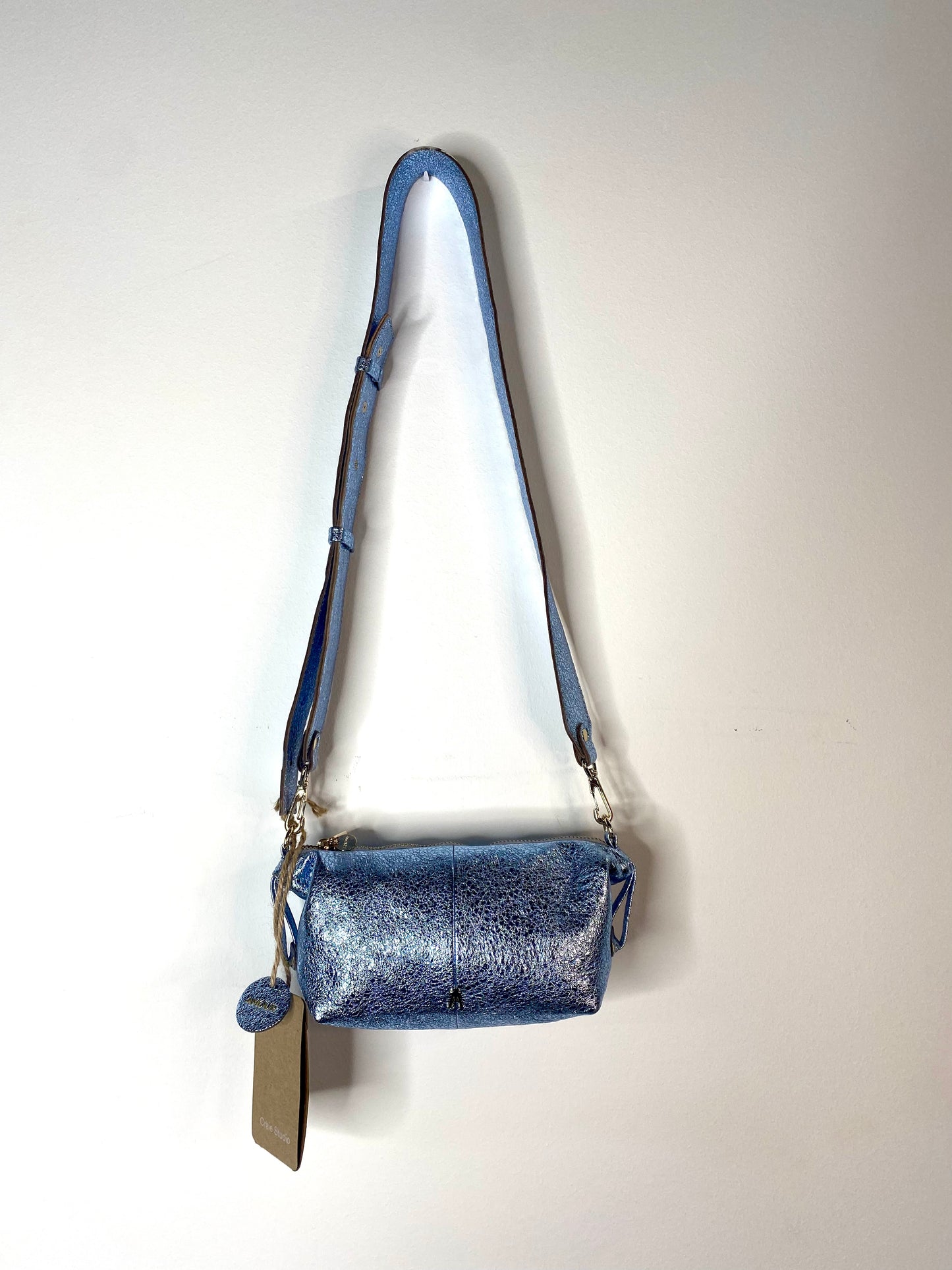 Bolso azul CIELO metalizado