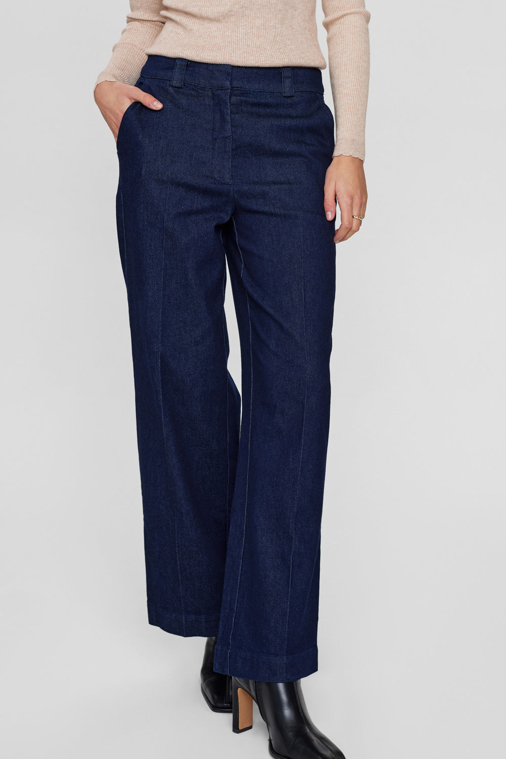 Pantalón sastre denim CONSTANCE