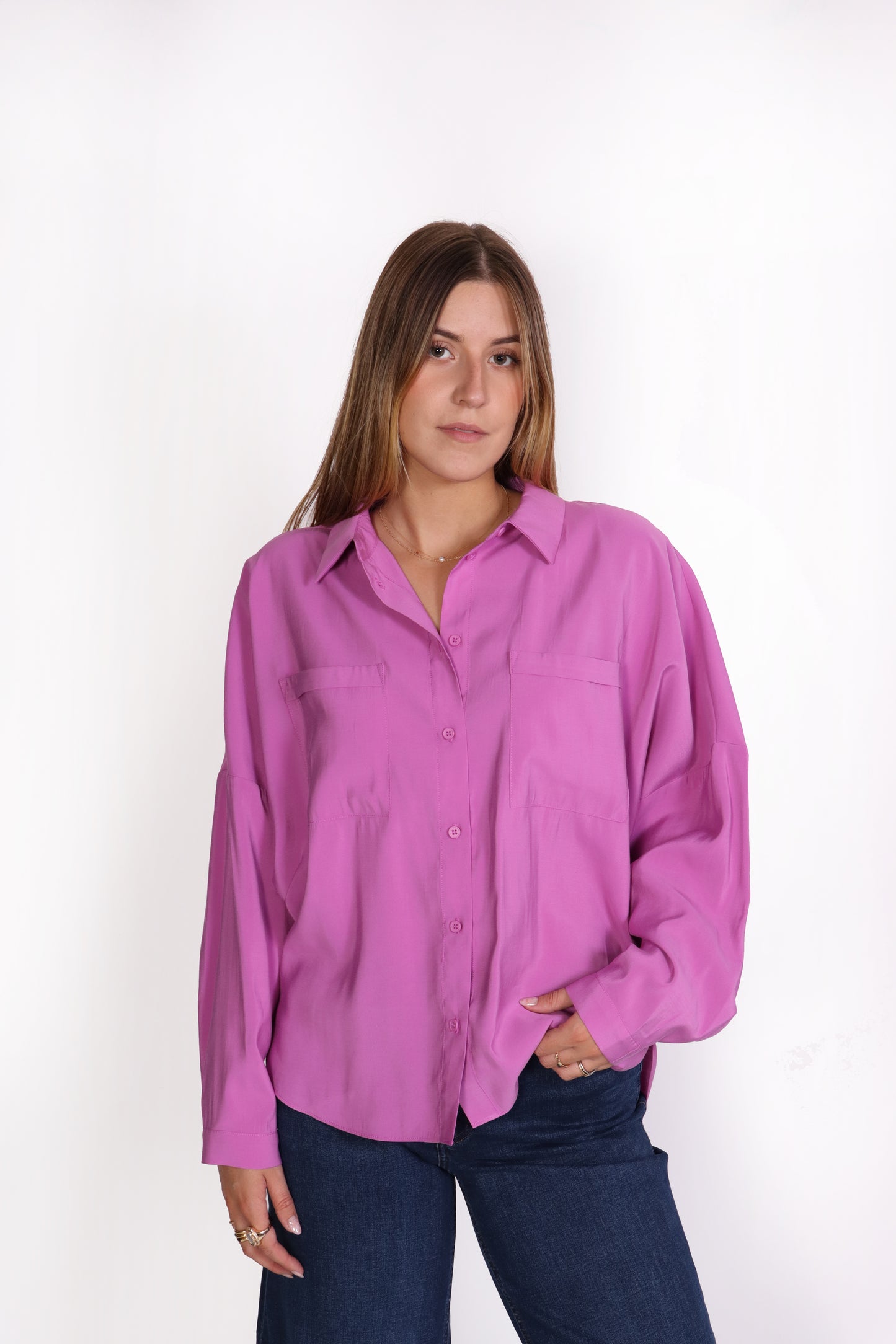 Camisa magenta ANISSA