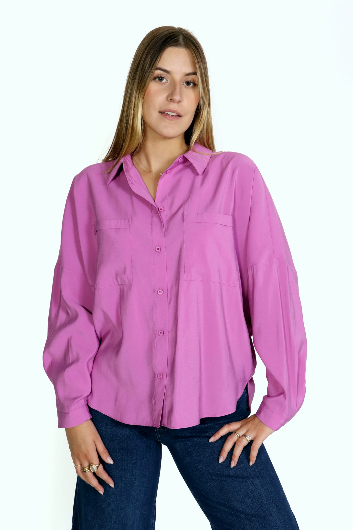 Camisa magenta ANISSA