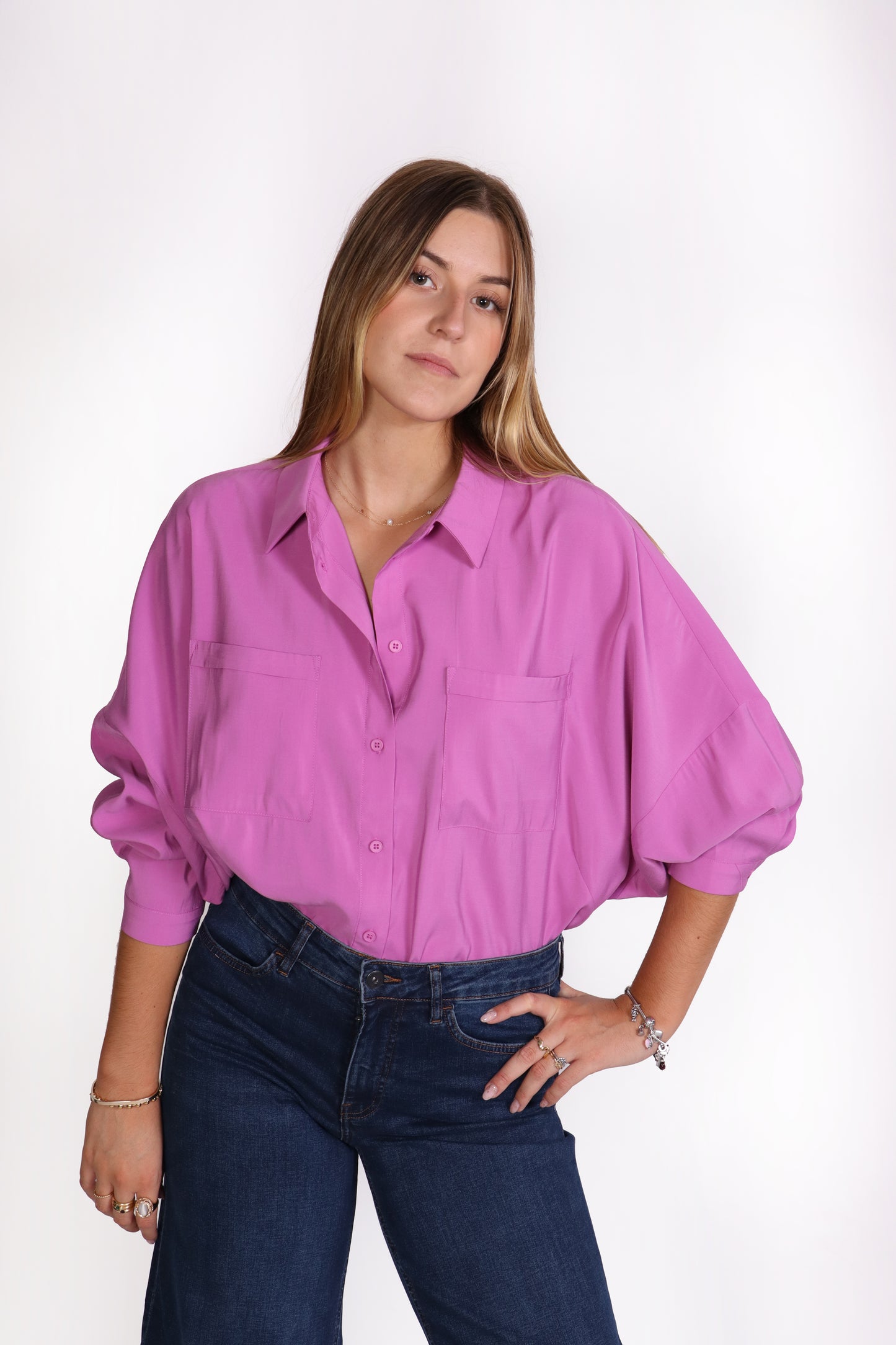 Camisa magenta ANISSA