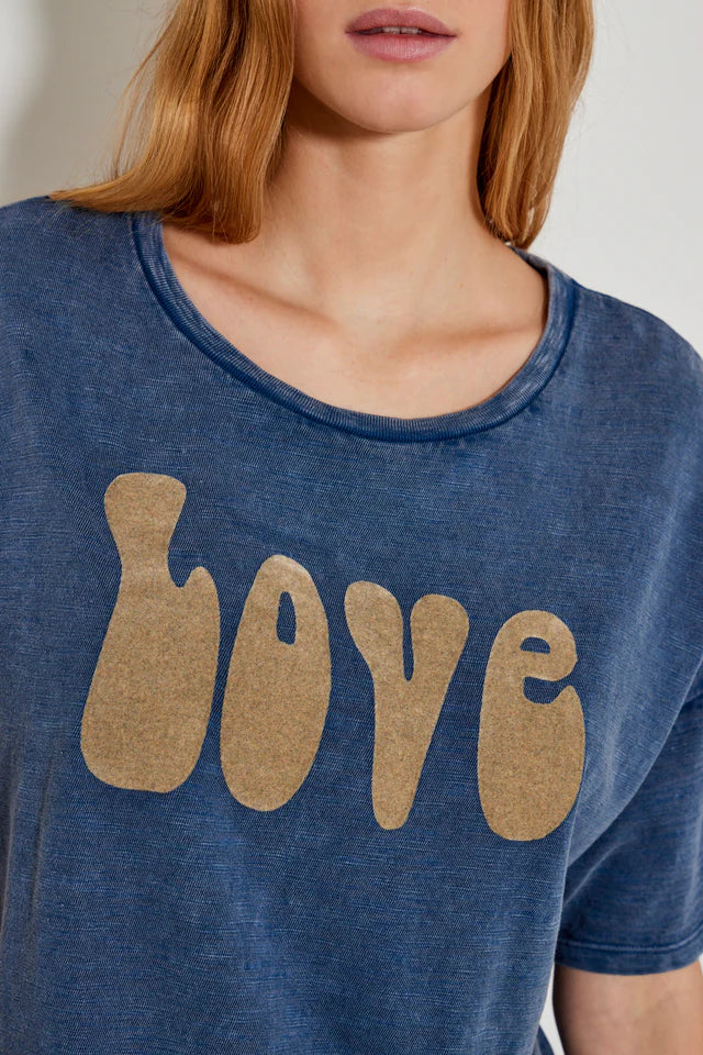 Camiseta LOVE  azul