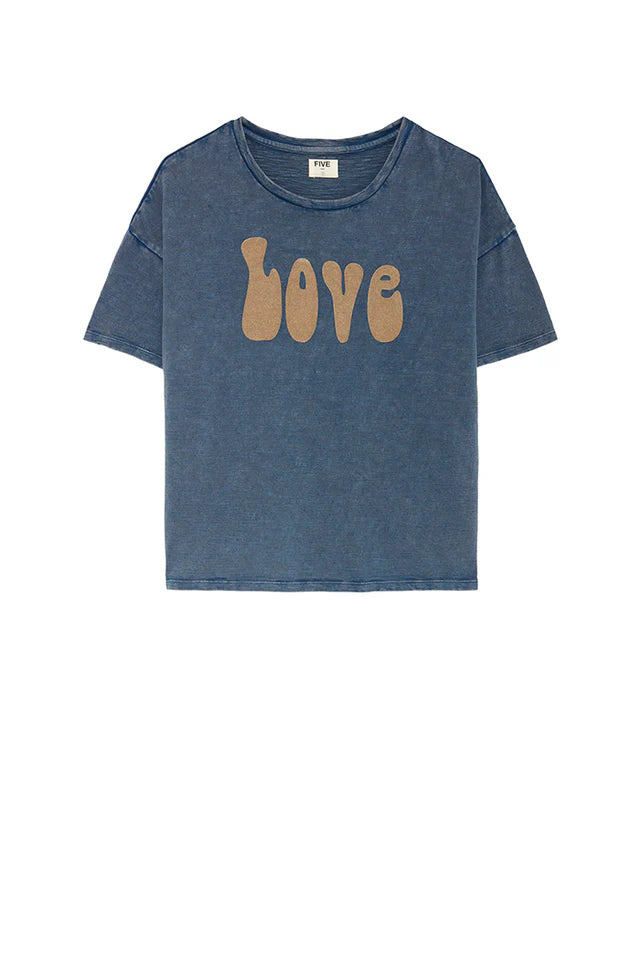 Camiseta LOVE  azul