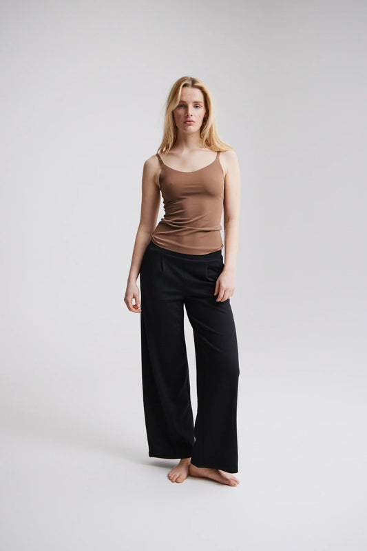 Pantalón wide leg negro RIVERA