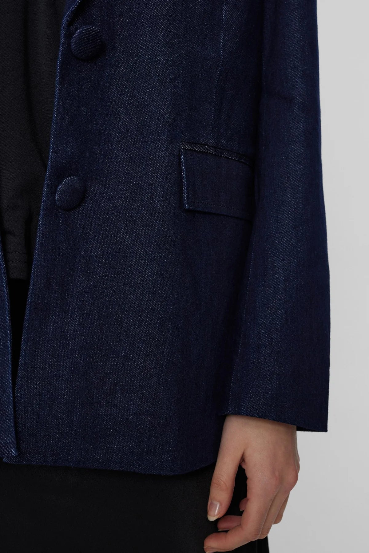 Blazer en denim oscuro CONSTANCE